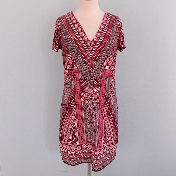 WHBM Mosaic Print Sheath Dress - Picture 3 of 12